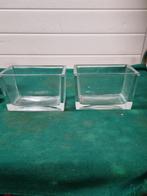 bloempotten van glas langwerpig dik glas, Ophalen of Verzenden, 'T Olde Gre-j, Info@toldegrej.nl, Endepoelstraat 20f Didam