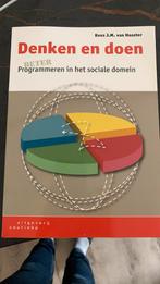 Denken en doen social work hbo, K.J.M. van Haaster, Sociale wetenschap, Ophalen of Verzenden, Zo goed als nieuw