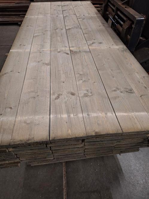 Old look steigerhout  steigerplanken  vergrijst, Tuin en Terras, Palen, Balken en Planken, Zo goed als nieuw, Planken, 250 cm of meer