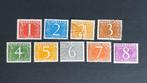 nvph 460 - 468 gestempeld Cijferzegels 1946-1957, Postzegels en Munten, Postzegels | Nederland, Verzenden, Na 1940, Gestempeld