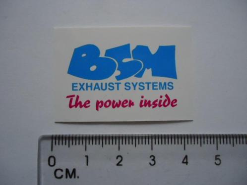 sticker BSM Exhaust auto garage dealer tuning klein, Verzamelen, Stickers, Zo goed als nieuw, Overige typen, Verzenden