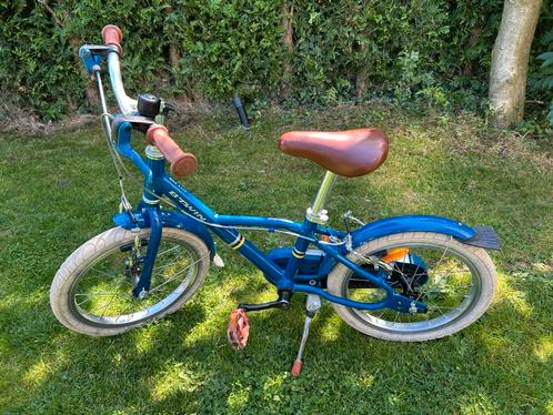 Btwin kinderfiets 16 inch, 900 alu city blauw, Fietsen en Brommers, Fietsen | Kinderfietsjes, Gebruikt, 16 tot 20 inch, Ophalen