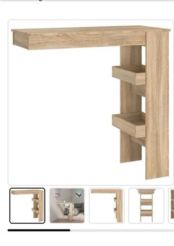 VidaXL Bartafel hout sonomo eiken kleur.Nieuw in Doos