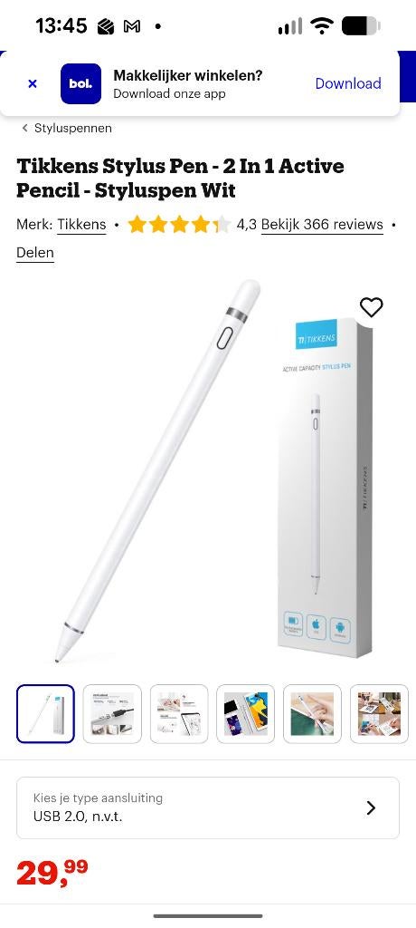 Active Capacity Stylus pen, Computers en Software, Tekentablets, Nieuw, Draadloos, Ophalen of Verzenden