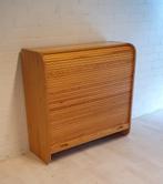vintage kast grenen roldeur, Ophalen, Met plank(en), Gebruikt, 100 tot 150 cm