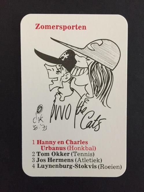 Karikatuur Honkbal Hanny en Charles Urbanus, Verzamelen, Sportartikelen en Voetbal, Nieuw, Spelerskaart, Overige sporten, Ophalen of Verzenden