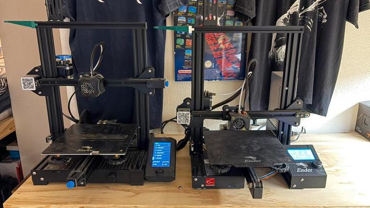 Creality Ender 3 + Ender 3 V, Computers en Software, 3D Printers, Zo goed als nieuw, Ophalen of Verzenden