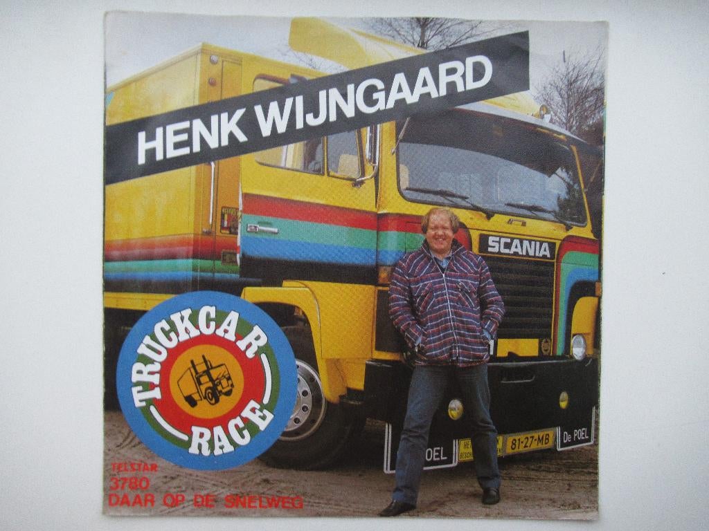 HENK WIJNGAARD # TRUCKCAR RACE/DAAR OP DE SNELWEG., Cd's en Dvd's, Vinyl | Nederlandstalig, Ophalen of Verzenden, Zo goed als nieuw