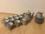Yiltex Porseleinen Servies met Gouden Rand, Gebruikt, Ophalen of Verzenden, Overige stijlen, Porselein