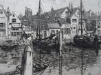 Ets haven van Dordrecht, Dordrecht aan Maas GC Aid 1903, Antiek en Kunst, Kunst | Etsen en Gravures, Verzenden