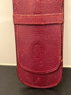Cartier Pen Etui Vintage Bordeaux Rood, Verzamelen, Pennenverzamelingen, Ophalen of Verzenden, Gebruikt, Overige typen, Overige merken