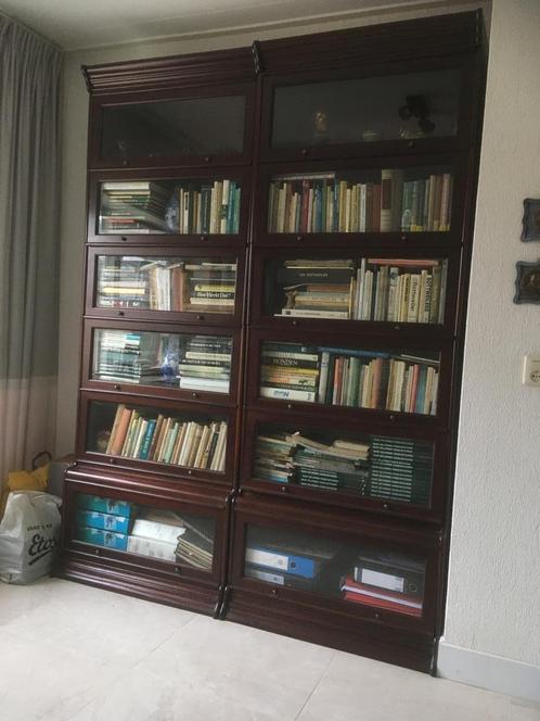 2 Klassieke mahonie boekenkasten, Antiek en Kunst, Antiek | Meubels | Kasten, Ophalen
