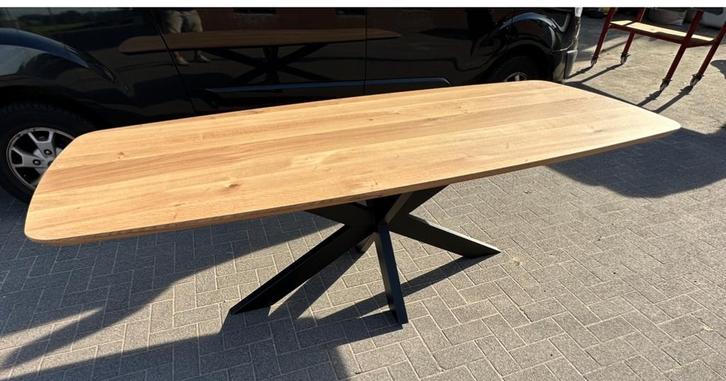 Deens ovaal 260x110 eiken, Huis en Inrichting, Tafels | Eettafels, Nieuw, 200 cm of meer, Vijf personen of meer, Overige vormen