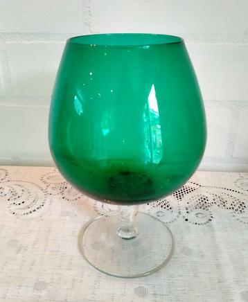Groene ballonvaas retro jaren 60/70 beschikbaar voor biedingen