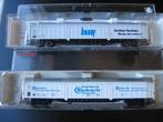 Fleischmann H0. DB grootvolume huifwagons 'Bauknecht/Knauf'., Hobby en Vrije tijd, Modeltreinen | H0, Gelijkstroom, Verzenden
