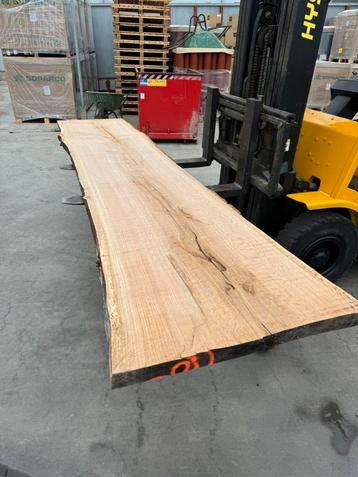 Mooie eiken barbladem boomstambladen 310x65x6 cm beschikbaar voor biedingen