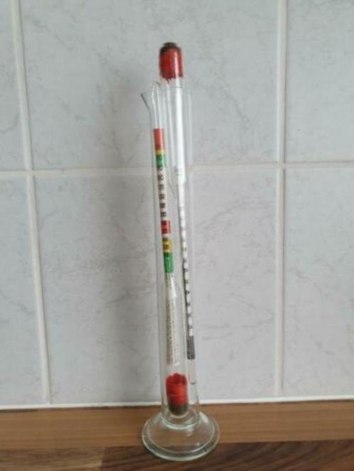 Antiek cilinderglas +2 viscositeitmeters voor maken van wijn, Antiek en Kunst, Antiek | Gereedschap en Instrumenten, Ophalen of Verzenden