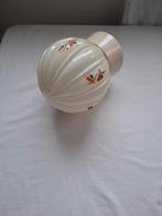 Vintage glazen bol plafonlamp, Huis en Inrichting, Ophalen of Verzenden, Gebruikt, Glas