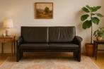 Leolux Antipode bank– zwart leer – topconditie, Ophalen, -, LEOLUX, -