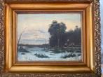 Schilderij houtpaneel gesigneerd door “Vos”, Antiek en Kunst, Kunst | Schilderijen | Klassiek, Ophalen