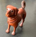 Houten Netsuke van een hond Japan, Ophalen of Verzenden, Nieuw, Hond of Kat, Beeldje of Figuurtje