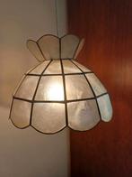 Brocante lamp capiz schelpenlamp handmade Filipijnen, Ophalen of Verzenden