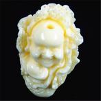 29x20x16mm ivoor kleur tridacna focal bead Boeddha in kool., Ophalen of Verzenden, Nieuw, Kraal