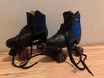 OTRS Zwarte Leren Rolschaatsen + gratis Bauer Bescherming, Ophalen of Verzenden, Zo goed als nieuw, Dames