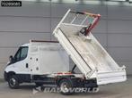 Iveco Daily 35C16 Kipper met Kraan Dubbellucht 3,5t Trekhaak, Auto's, Bestelauto's, Stof, Gebruikt, Euro 6, Iveco
