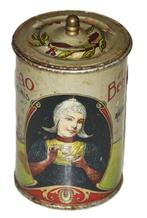 blik monsterblikje cacao cocoa tin sample Bensdorp, Ophalen of Verzenden, Gebruikt, Overige