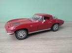 1963 Chevrolet Corvette Sting Ray Split window Ertl Compleet, Hobby en Vrije tijd, Modelauto's | 1:18, Ophalen of Verzenden, Zo goed als nieuw