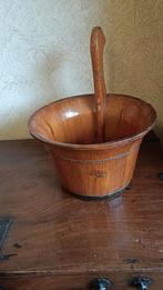 mahoniehouten sauna emmer met handvat, Ophalen of Verzenden, Zo goed als nieuw