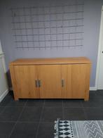 Blank eiken dressoir, Ophalen, 150 tot 200 cm, Eikenhout, 25 tot 50 cm