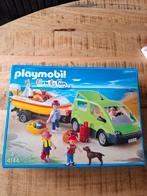 Playmobil auto met boot op aanhanger., Ophalen, Gebruikt
