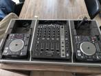 2x Denon DN-S1200 mediaplayer en DN-X1100 mixer+flightcase, Ophalen, Zo goed als nieuw, Dj-set, Denon