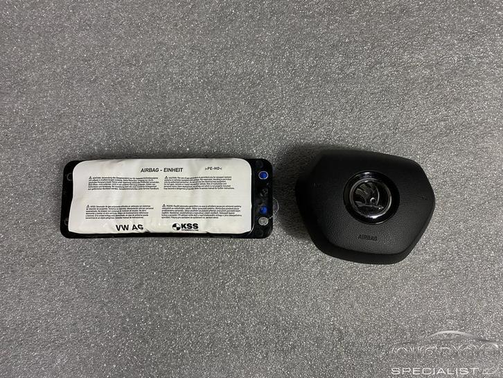 Skoda Fabia III 14+ Airbag set stuur passagier 6V0880201AH 6, Auto-onderdelen, Dashboard en Schakelaars, Gebruikt, Ophalen of Verzenden