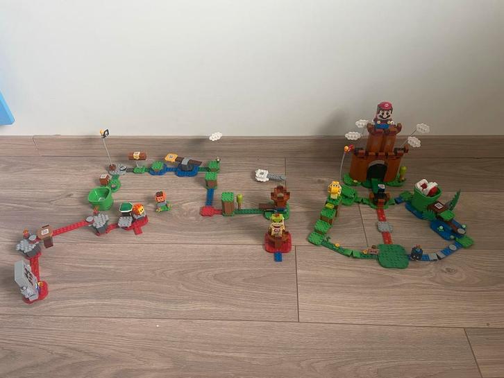 Super Mario Lego Starterset + 2 Uitbreidingen, Kinderen en Baby's, Speelgoed | Duplo en Lego, Zo goed als nieuw, Lego, Complete set