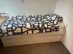 Eenpersoons bed IKEA SLÄKT, Huis en Inrichting, Slaapkamer | Bedden, Ophalen, 90 cm, Eenpersoons, Wit