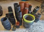 Gratis bloempotten, Tuin en Terras, Bloempotten, Ophalen, Kunststof, Gebruikt, Rond