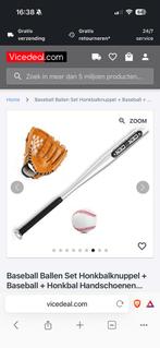 Splinternieuwe honkbalset, Sport en Fitness, Honkbal en Softbal, Ophalen of Verzenden, Zo goed als nieuw, Handschoen