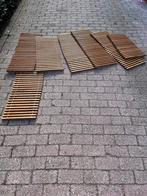 Eikenhouten convectorput roosters - 7 meter, Ophalen of Verzenden, Zo goed als nieuw, Hout