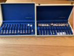 Twee setjes van zilver lepeltjes en vorkjes vlammetje VK., Ophalen, Zilver