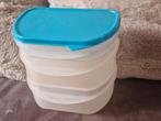 Tupperware.Drie bakjes met zonder deksel.Halve ovaal., Ophalen of Verzenden, Zo goed als nieuw, Wit, Overige typen