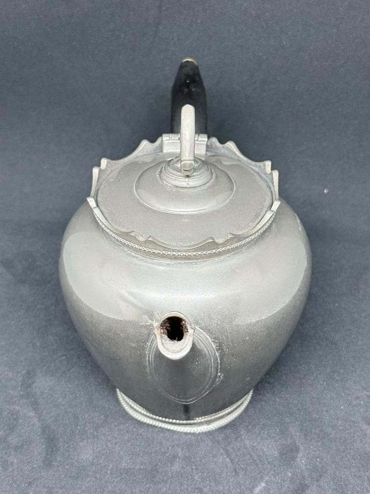 Gerhardi & Co theepot van tin. Begin 20e eeuw – 1,5 L, Antiek en Kunst, Antiek | Tin, Ophalen of Verzenden