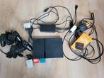Playstation 2 met 2 controlers en av to ad converter box, Ophalen of Verzenden, Zo goed als nieuw, Zwart, Met 2 controllers