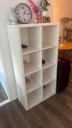 Gratis Ikea Kallax vakkenkast - 8 vakken, Huis en Inrichting, Kasten | Boekenkasten, Ophalen, Met plank(en), Gebruikt, 100 tot 150 cm