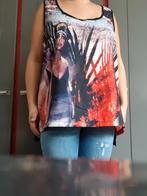 Juffrouw Jansen Amsterdam Zwarte Top met Print Maat XXL, Zwart, Maat 46/48 (XL) of groter, Ophalen of Verzenden, Zo goed als nieuw