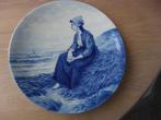 Delftsblauw wandbord porceleyne fles, Antiek en Kunst, Antiek | Wandborden en Tegels, Ophalen of Verzenden
