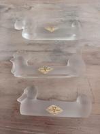 Vannes le Chatel gesatineerd glas messenlegger 3x dieren