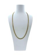 Massief Gouden Gourmet Schakelketting - 55 cm / 25 g / 4 mm, -, -, Ophalen of Verzenden, Zo goed als nieuw
